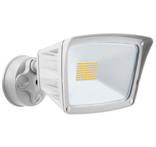 Westgate 40W LED Security Lights With Optional Motion Sensor Or Photocell 120V AC White - BuyRite Electric