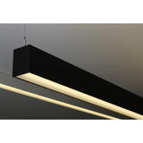 Core Lighting CSL320-12-DL1-40-UNV-BK-C12-LD1 LED 12ft Direct Suspended Light, 0-10V Dimming 555lm 4000K Black Finish