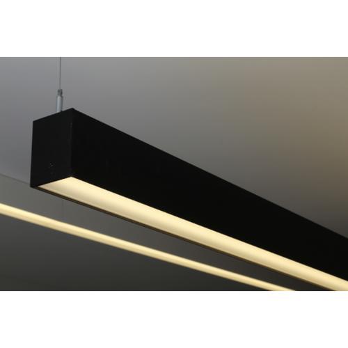 Core Lighting CSL320-8-DL1-50-UNV-SL-C12-LD1 LED 8ft Direct Suspended Light, 0-10V Dimming 555lm 5000K Silver Finish