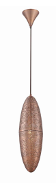 Eurofase Lighting 28379-011 Lozzo 1 Light 6 inch Pendant Ceiling Light Copper Finish