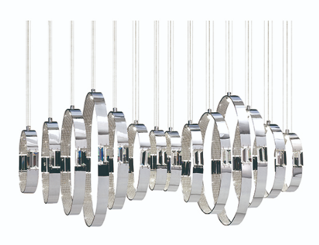 Eurofase Lighting 28558-019 Glade 14-Light LED Chandelier Light Chrome Finish