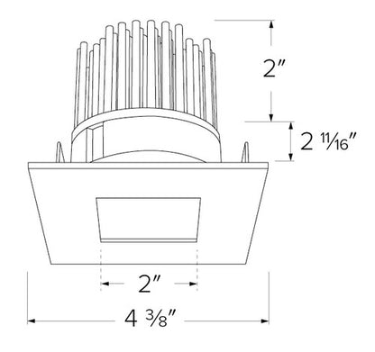 ELCO Lighting E315CXXX 3 Inch Square Pinhole Light Engine-3- BuyRite Electric