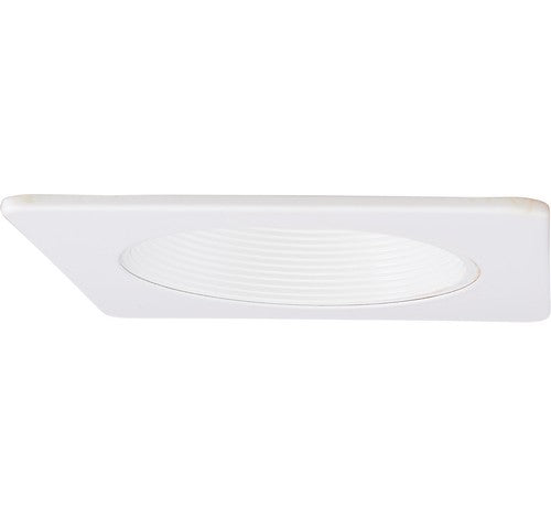 ELCO Lighting EL4593 Mahogany System 4 Inch Square Baffle Trim with White Finish- BuyRite Electric