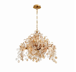 Eurofase Lighting 29059-010 Campobasso 8 Light 26 inch Antique Chandelier Ceiling Light Gold Finish