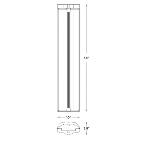 CREE LED Lighting CS14-38L-40K-10V 48" 38W 1 x 4' LED Linear Luminaire 4000K - BuyRite Electric