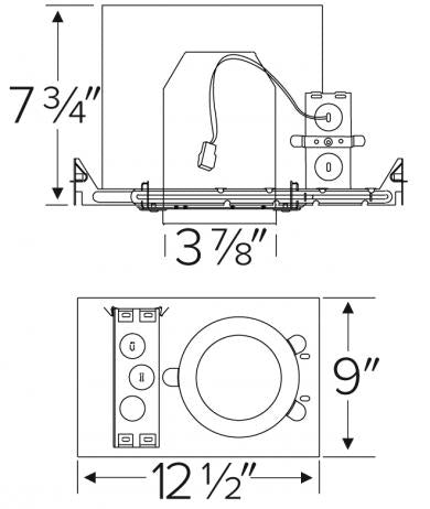 ELCO Lighting E3FH08ICASD 850 Lumens 3" New Construction 2-Hour Fire Rated Housing w/Driver Sunset - BuyRite Electric