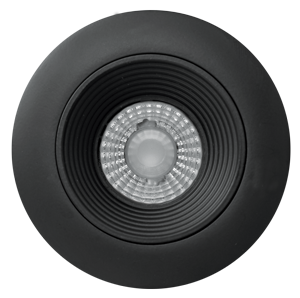ELCO Lighting E2L14F27BB Teak System All Black LED 2 Inch Recessed Lighting Round Baffle- BuyRite Electric