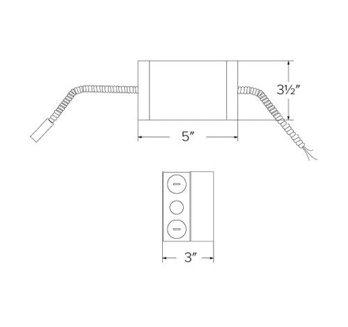 ELCO Lighting E4LTU30D 4 Inch Retrofit Kit with Driver 3000 lm 120/277V (Triac/ELV/0-10V)