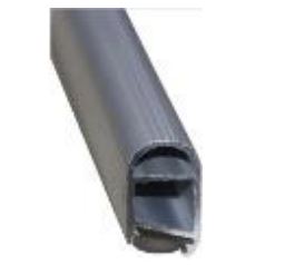 ABBA Lighting USA AP16F, Aluminum Profile Wardrobe Rail (Rounded Cover), Aluminum Profile