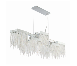 Eurofase Lighting 30005-013 Rossi LED 9 inch Chandelier Ceiling Light Chrome Finish