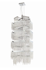 Eurofase Lighting 30007-017 Rossi LED 29 inch Chandelier Ceiling Light Chrome Finish