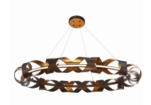 Eurofase Lighting 30079-014 Banderia LED 44 inch Chandelier Ceiling Light Large Bronze Finish