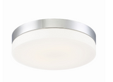 Eurofase Lighting 30152-014 Koss LED 11 inch Flush Mount Ceiling Light Large Chrome Finish