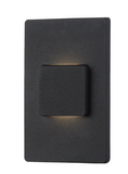 Eurofase Lighting 30287-020 LED 3.3W 3000K Outdoor Inwall Light Black Finish