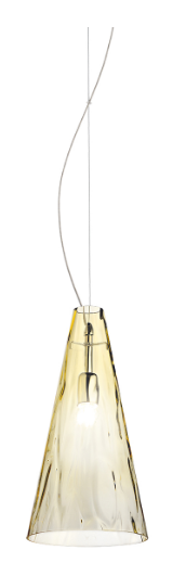 Eurofase Lighting 30453-029 LED Isolo 1-Light Pendant Amber Light Chrome Finish
