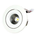 Core Lighting DLC310-30K-WH LED Adjustable Low Profile Downlight Temperature 3000K White Finish