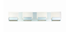 Eurofase Lighting 31440-011 Sonic LED 30 inch Vanity Wall Light Chrome Finish