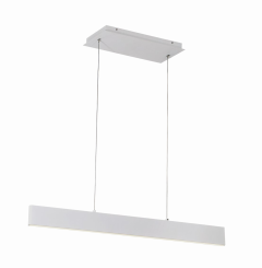 Eurofase Lighting 31447-010 Rogers LED 1 inch Pendant Ceiling Light Large White Finish