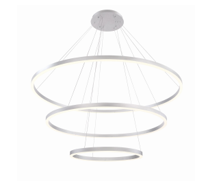 Eurofase Lighting 31474-016 Spunto LED 61 inch Chandelier Ceiling Light Silver Finish