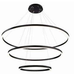 Eurofase Lighting 31474-023 Spunto LED 61 inch Chandelier Ceiling Light Matte Black Finish