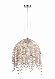 Eurofase Lighting 31617-017 LED Danza 6 Light 20 inch Chandelier Ceiling Light Chrome Finish