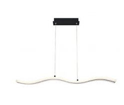 Eurofase Lighting 31806-015 LED High Tide 5 inch Pendant Ceiling Light Black Finish