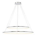 Eurofase Lighting 31861-014 LED Valley 32 inch Pendant Ceiling Light Large Chrome Finish