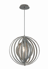 Eurofase Lighting 31874-033 LED Abruzzo 1 Light 17 inch Pendant Ceiling Light Weathered Grey Finish