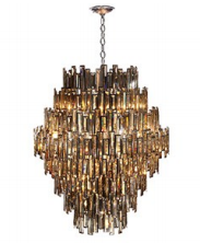 Eurofase Lighting 31889-018 LED Vienna 28 Light 40 inch Chandelier Ceiling Light Chrome Finish