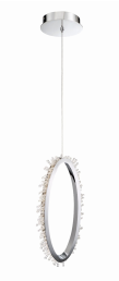 Eurofase Lighting 33729-015 LED Scoppia 1 inch Pendant Ceiling Light Chrome Finish