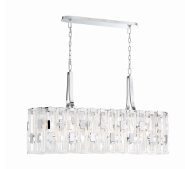 Eurofase Lighting 33743-011 LED Viviana 9 Light 11 inch Chandelier Ceiling Light Chrome Finish