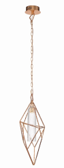 Eurofase Lighting 33758-015 LED Verdino 10 inch Pendant Ceiling Light Large Rose Gold Finish