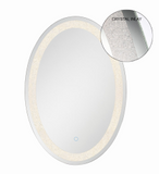 Eurofase Lighting 33823-010 LED Mirror 32 X 32 inch Oval Wall Mirror Light Chrome Finish