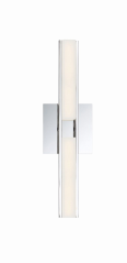 Eurofase Lighting 34106-013 LED Fanton 19 inch Sconce Wall Light Chrome Finish