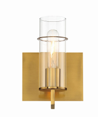 Eurofase Lighting 34133-043 LED Pista 6 inch Sconce Wall Light Gold Finish
