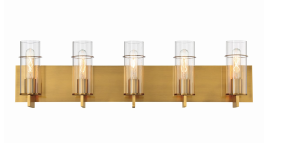Eurofase Lighting 34136-044 LED Pista 34 inch Vanity Wall Light Gold Finish