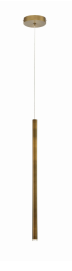 Eurofase Lighting 34165-027 LED Navada 1 inch Pendant Ceiling Light Medium Antique Brass Gold Finish