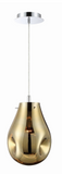 Eurofase Lighting 34288-030 LED Benalto 1 Light 8 inch Pendant Ceiling Light in Gold Chrome Finish