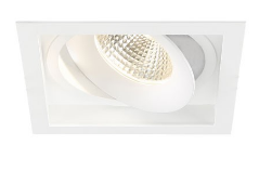 Eurofase Lighting 35138-35-02 LED 26W 6 Inch Amigo Square Trimless Downlight White Finish