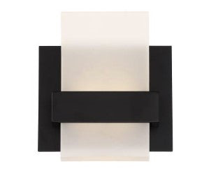 Eurofase Lighting 35654-022 LED Cambridge 6 inch Sconce Wall Light Black Finish