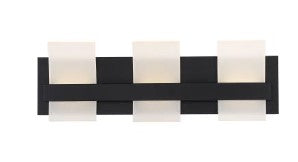 Eurofase Lighting 35655-028 LED Cambridge 21 inch Vanity Wall Light Black Finish