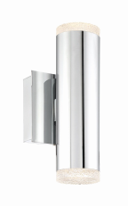 Eurofase Lighting 35688-013 LED Seaton 5 inch Sconce Wall Light Chrome Finish
