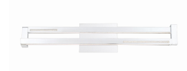 Eurofase Lighting 35729-013 LED Clinton 27 inch Vanity Wall Light Large Chrome Finish