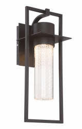 Eurofase Lighting 35889-014 LED Ontario 19 inch Outdoor Wall Mount Light Large Black Finish