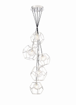 Eurofase Lighting 35903-017 LED Norway 19 inch Chandelier Ceiling Light Chrome Finish
