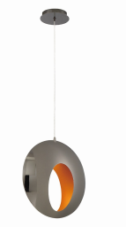 Eurofase Lighting 35909-019 LED Arlington 4 inch Blackened Pendant Ceiling Light Chrome Finish