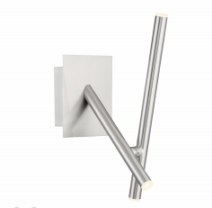 Eurofase Lighting 36252-022 LED Crossroads LED 5 inch Sconce Wall Light Satin Nickel Finish