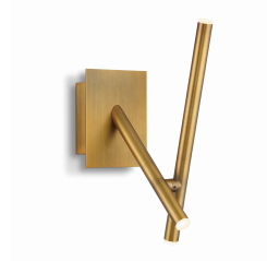 Eurofase Lighting 36252-039 LED Crossroads LED 5 inch Sconce Wall Light Antique Brass Finish