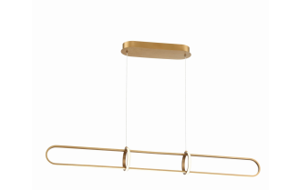 Eurofase Lighting 37037-024 LED Berkley 6 inch Chandelier Ceiling Light Satin Gold Finish