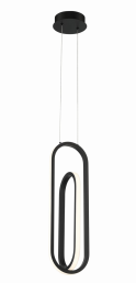 Eurofase Lighting 37038-014 LED Demark 6 inch Pendant Ceiling Light Matte Black Finish